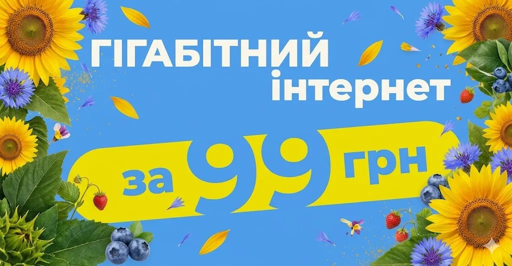 Гігабіт за 99 грн.